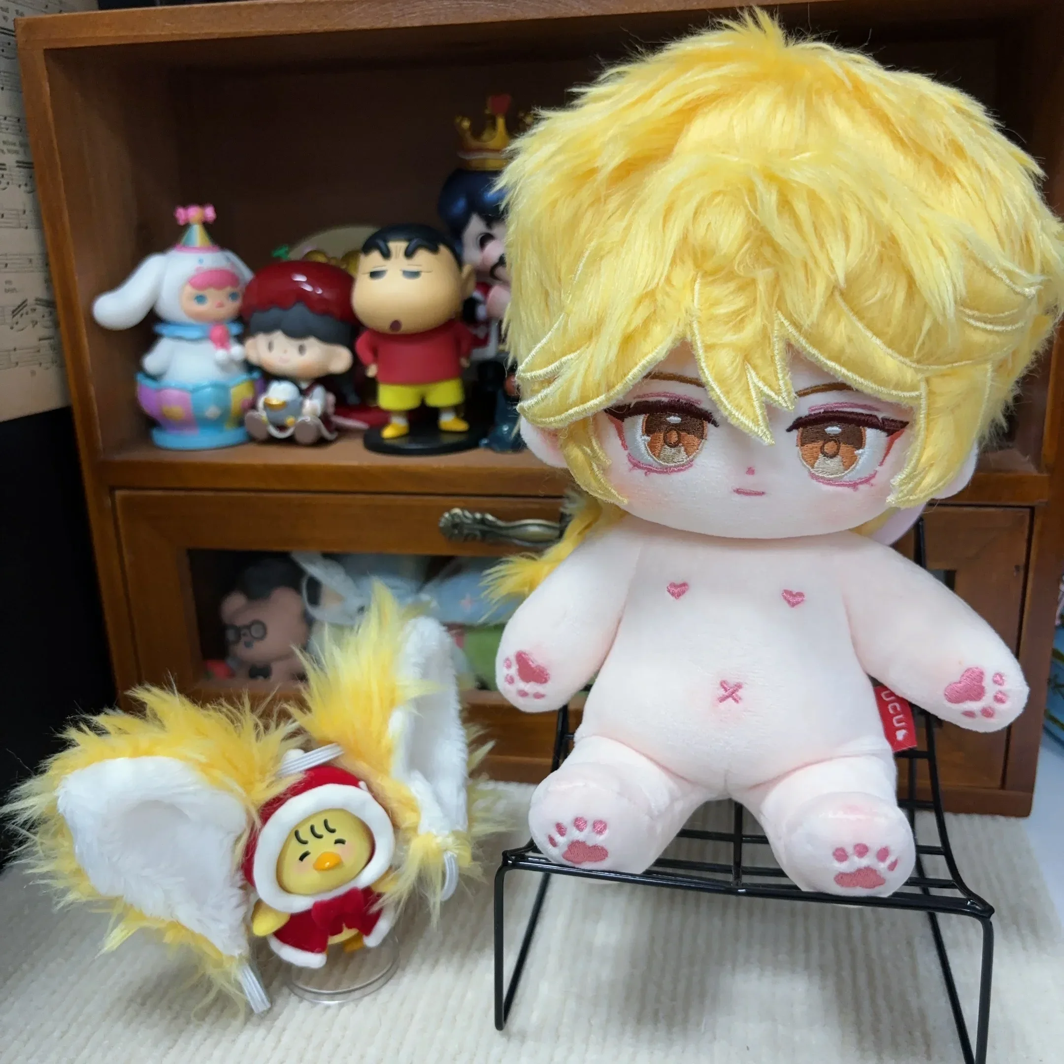 Genshin Impact Aether Plushies ตุ๊กตาคอสเพลย์น่ารักตุ๊กตายัดไส้ตัวตุ๊กตาพร้อมชุดเปลี่ยนโครงกระดูกของขวัญของเล่นการ์ตูน20ซม.