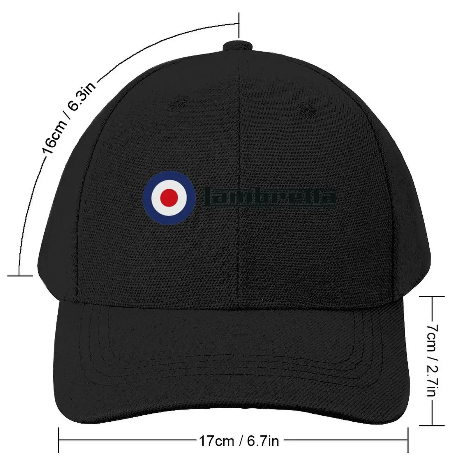 Lambretta Logo with Roundel Baseball Cap Kids Hat Horse Hat Luxury Woman Men's