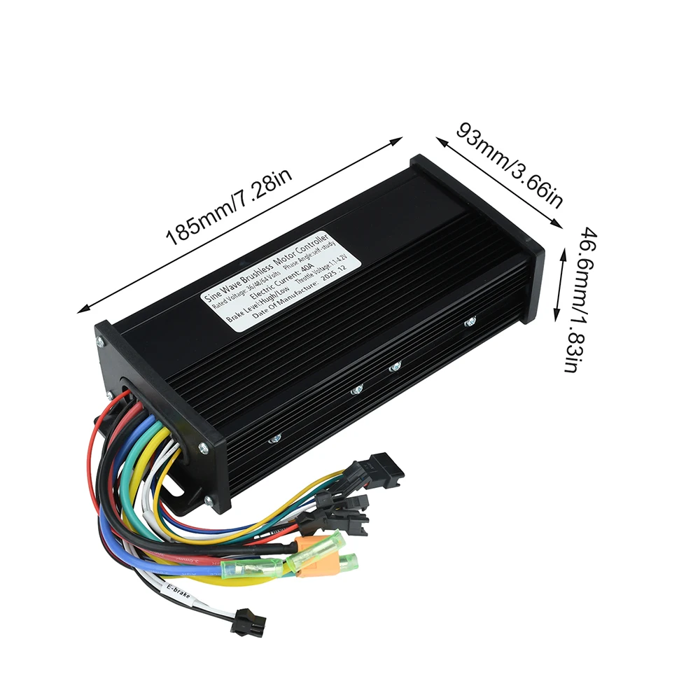 AliExpress Aideepen 36V 48V 52V 60V 64V Sine Wave Brushless Motor Controller 1000W 2000W 40A For S866 V889 No. 2 protocol LCD Instrument E-bicycle