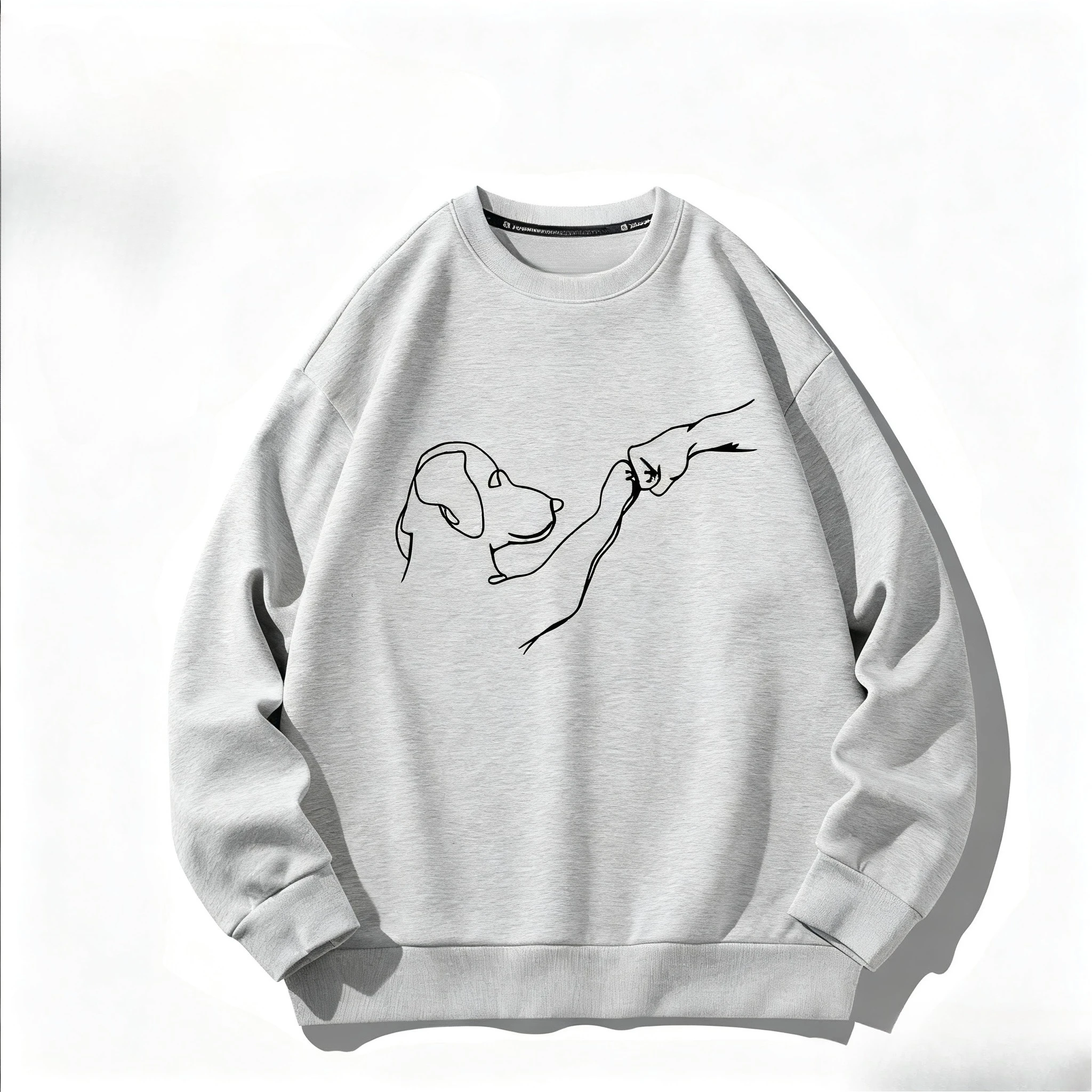 Trui Mannen Herfst Losse Sweatshirt Casual Kleding Unisex O-hals Top Warme Comfortabele Mode Streetwear Grappige Kleding