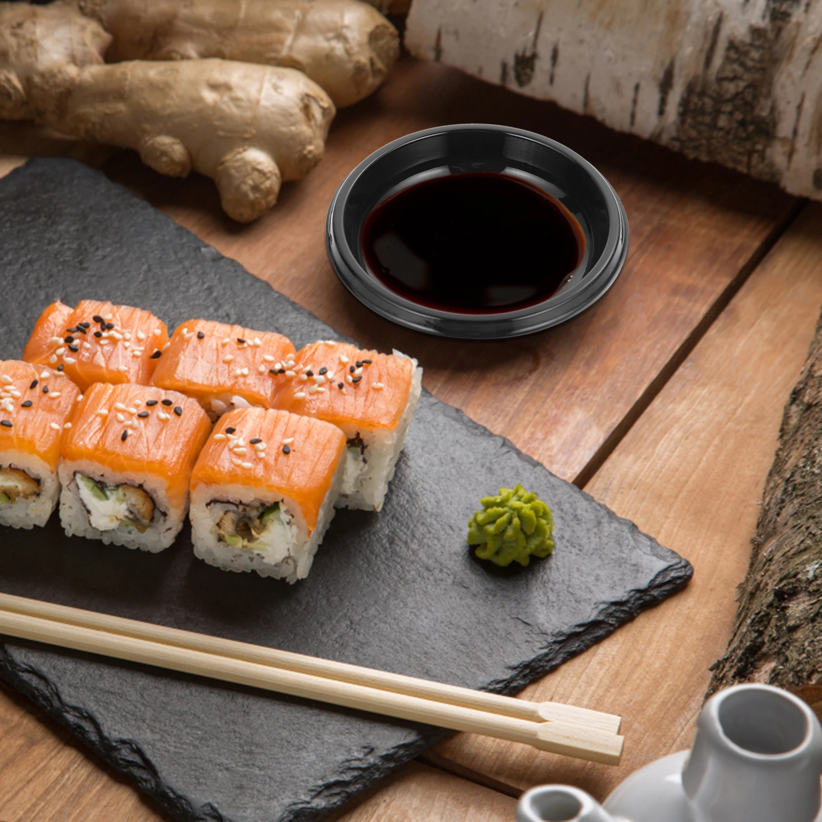 

300Pcs Disposable Round Plastic Sauce Dishes Thickened Dipping Soy Sauce Seasoning Bowls for Bbq Party Sushi Mustard Condiment