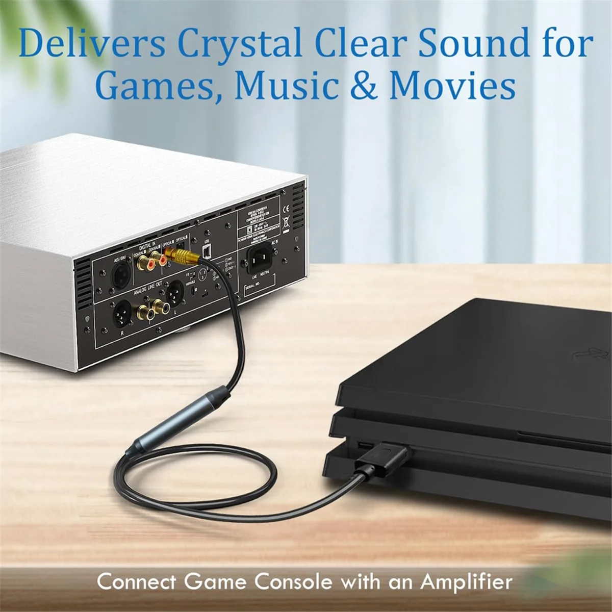 USB to Optical Audio Adapter USB A to Fiber Optic Audio SPDIF Port Connection Audio Converter Cable for Computer Laptop_N22R