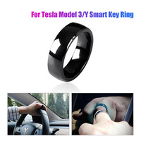 For Tesla Model 3 Model Y Smart Key Ring Accessories NFC Ceramic Ring Replace Car Key Card Key Fob Made With Original Card Chips