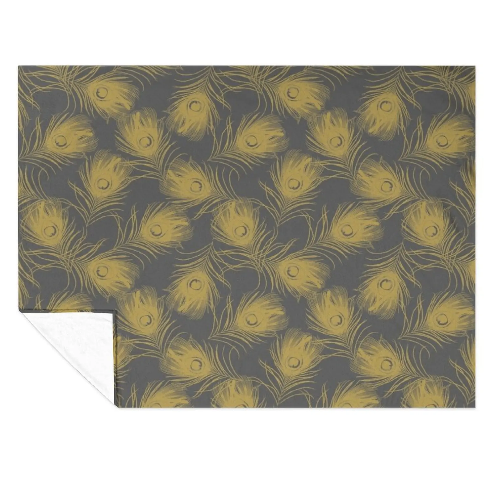 

Peacock Feathers Pattern Throw Blanket sofa bed Thermal Giant Sofa Decorative Beds Blankets
