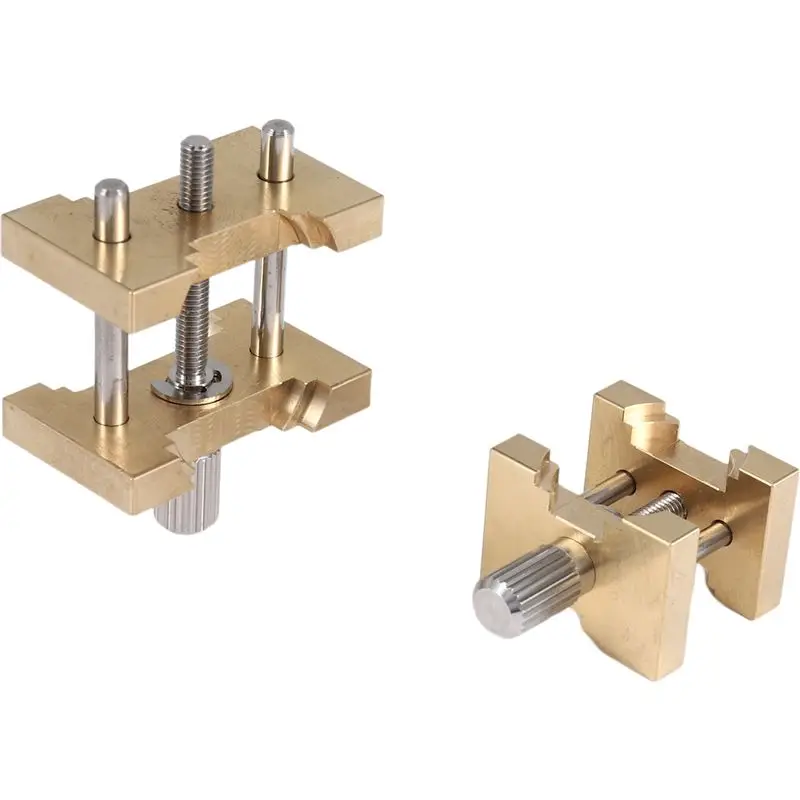 2Pcs Brass Watch Movement Holder Fixed Base Multi Function For Watchmaker Watch Clamp Watches Repair Tools Eco-Friendly