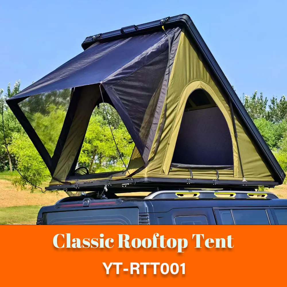 Factory Price Light Weight Slimline Rooftop Tent Aluminum Camping Car Roof Tent Hard Shell Roof Top Tent for Car