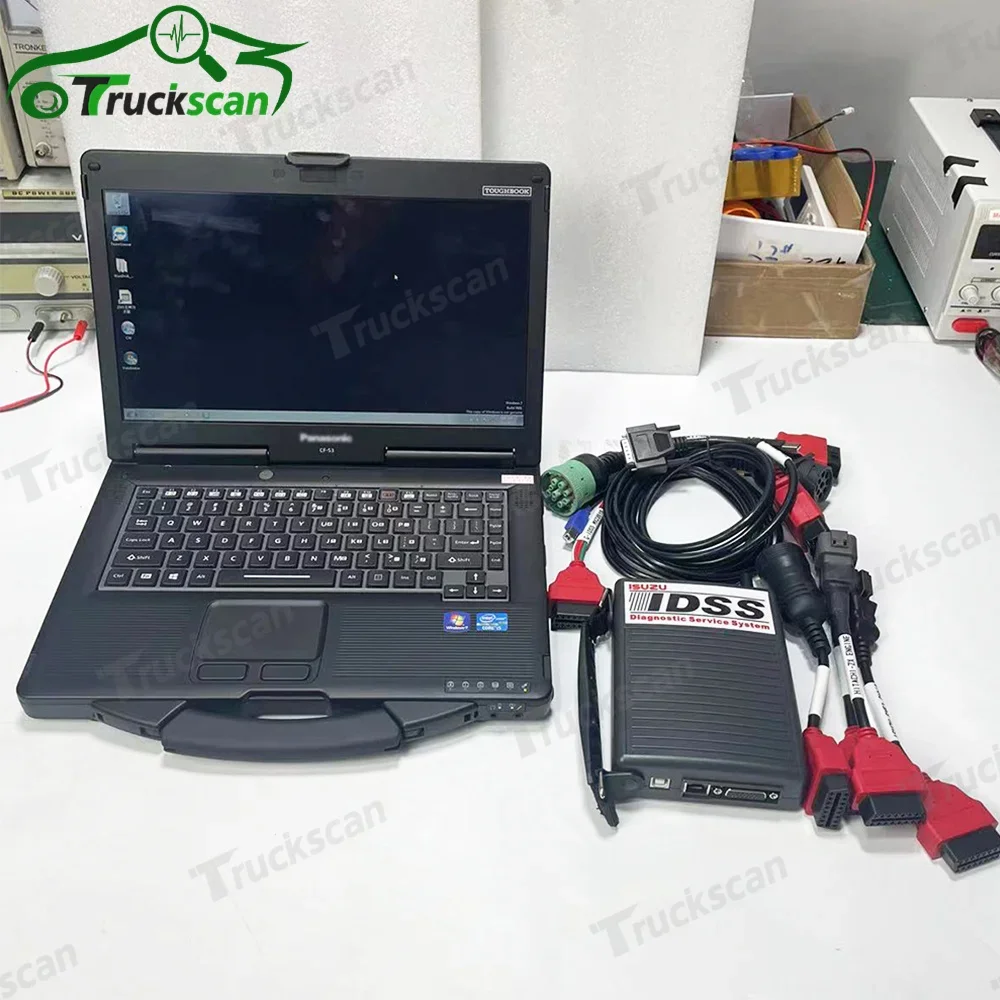 

For Isuzu IDSS Diagnostic Kit with CF53 laptop G-IDSS E-IDSS for Isuzu Vehicles Excavator Truck Diagnostic Scanner Tool