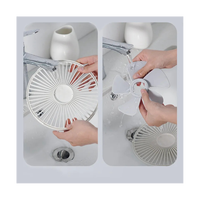 7200MAh Portable Fan Rechargeable Mini Folding Telescopic Fan Low Noise Electric Cooling Fan for Outdoor Home C-A59E