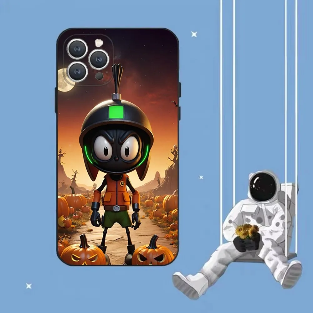 M-Marvin The-Martian  Phone Case For iPhone 16,15,14,13,12,Pro,Max,11,7,8,Plus,XR,XS Max Shockproof Silicone Soft Shell