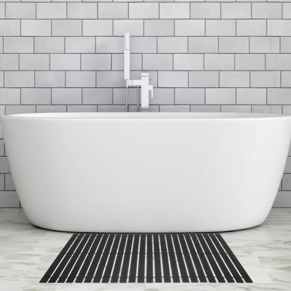 

Bamboo Bath Mat Non Slip for Shower Tub Floor Anti Skid Bathroom Pad Reliable Traction Prevents Falls Suitable for Multiple