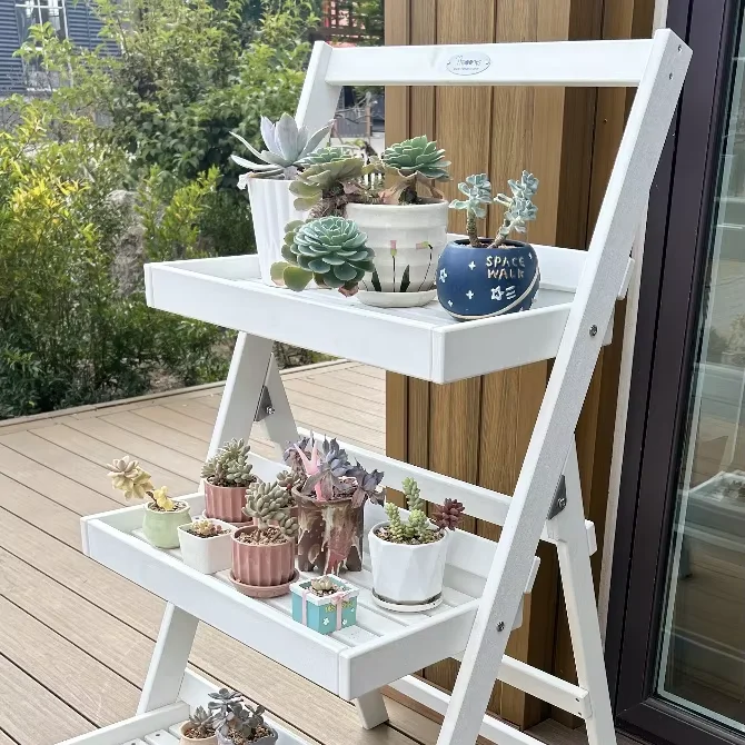 Treeents Three Layers of Plant Support of Outdoor Indoor Waterproof,Flower Pot Stands Display Stands Are Ideal for Gardens