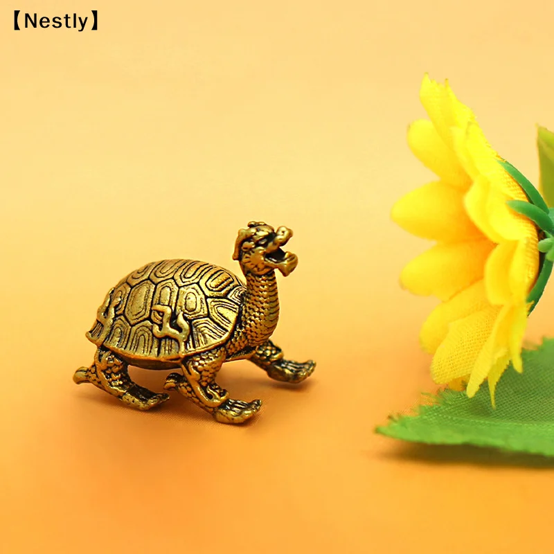 Mascot Turtle, Long-lived Animal Statue, Office Desk Decoration〔Nest〕