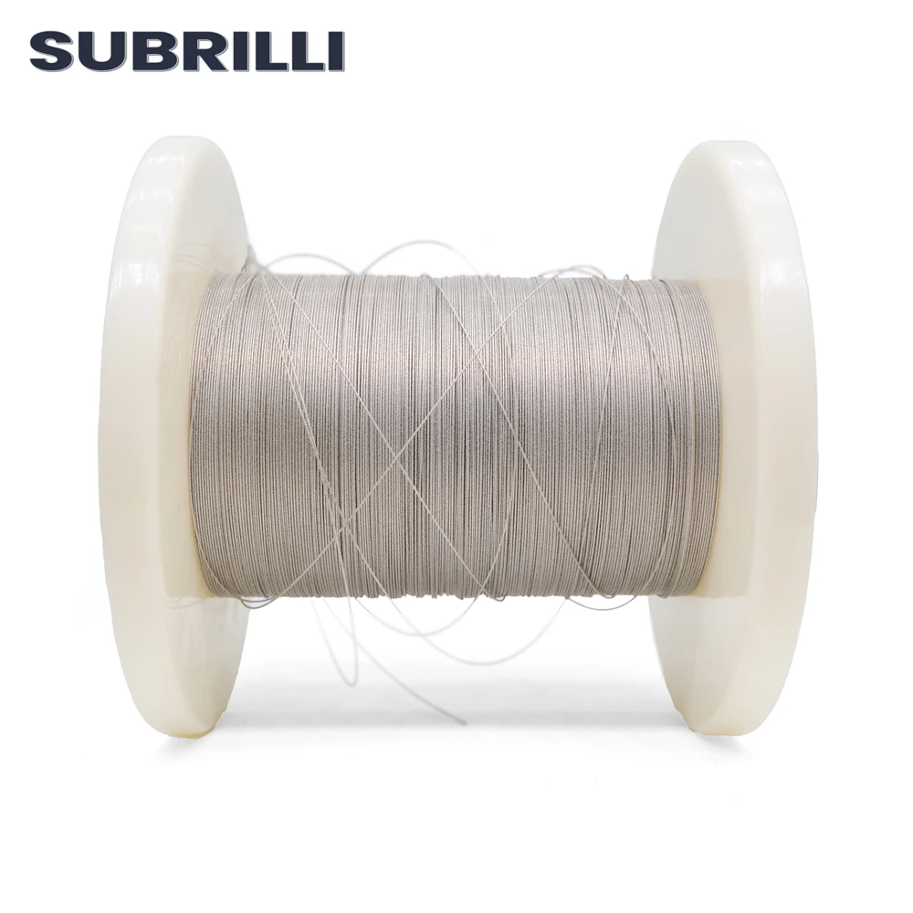 SUBRILLI 다이아몬드 와이어 0.45mm 직경 초극세 와이어 톱 블레이드 200 미터 길이 커터 Mechine 절단 보석 스톤