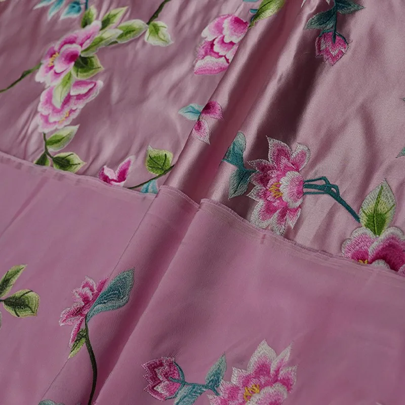 Embroidered brocade jacquard fabric silk traditional pattern Chinese clothing cheongsam