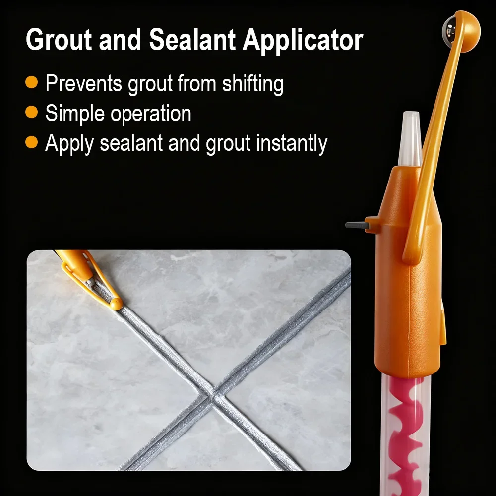 1-10PCS Grout Sealing Tool Kit for Ceramic Floor Tiles Effortless Caulking Pressure Grouting Ball with Application Tools Set