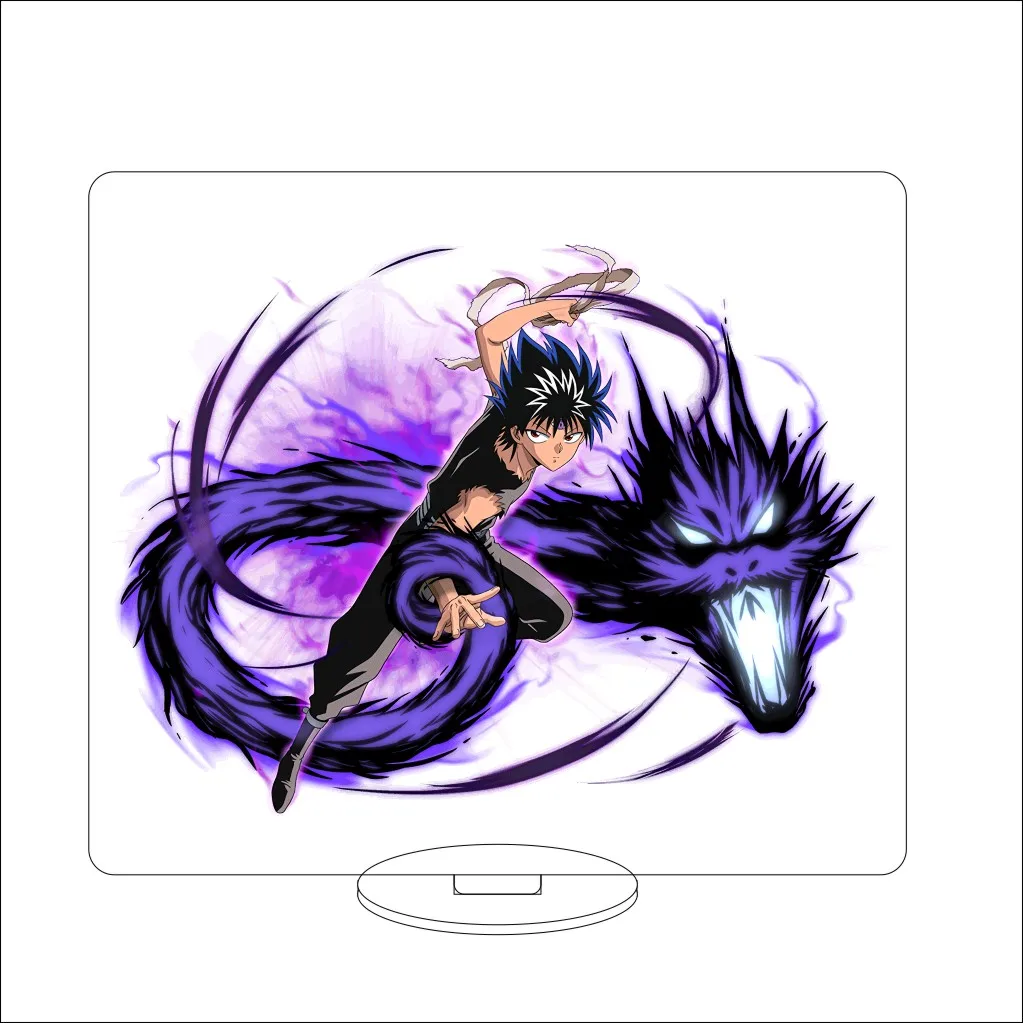 16 سنتيمتر أنيمي يويو هاكوشو تأثيري الاكريليك حامل الحلي Urameshi Yuusuke/Kurama الشكل حامل هدايا الهالوين