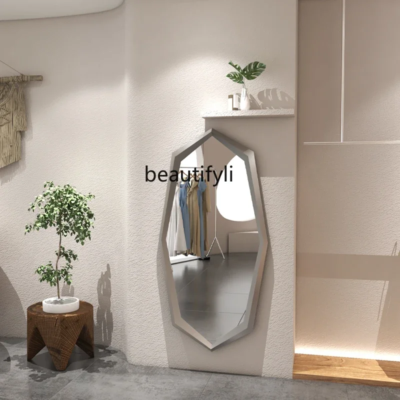 

Wall-mounted full-length mirror floor-to-ceiling simple bedroom home mirror full body makeup wall hanging6239