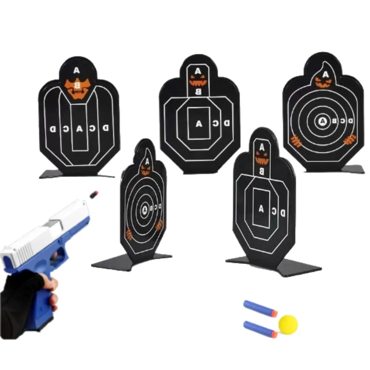 Mini medalla objetivo dardo Airsoft Gas BB Gel Eva juguetes pistola Rifle pistolas accesorios de entrenamiento deportivo al aire libre para Nerf M461 Glock regalo