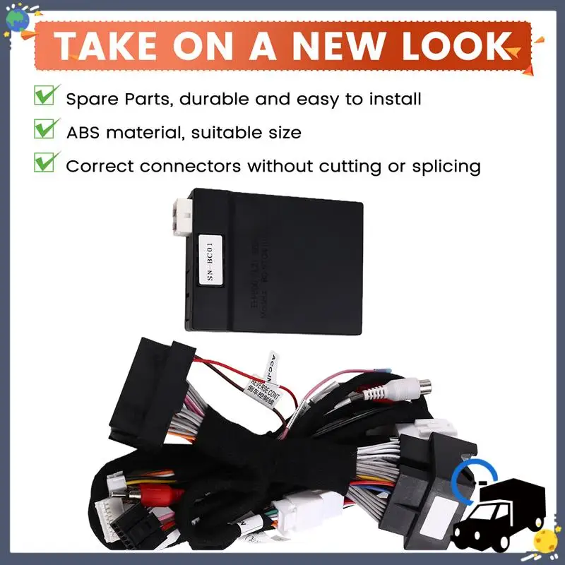 

Lasting Car Radio Cable 16Pin Power Wire Harness Android Adapter Canbus Box Raise RZC For Benz NTG 4.0 A/B/C/E/G/ML/CLA/GLA/GL