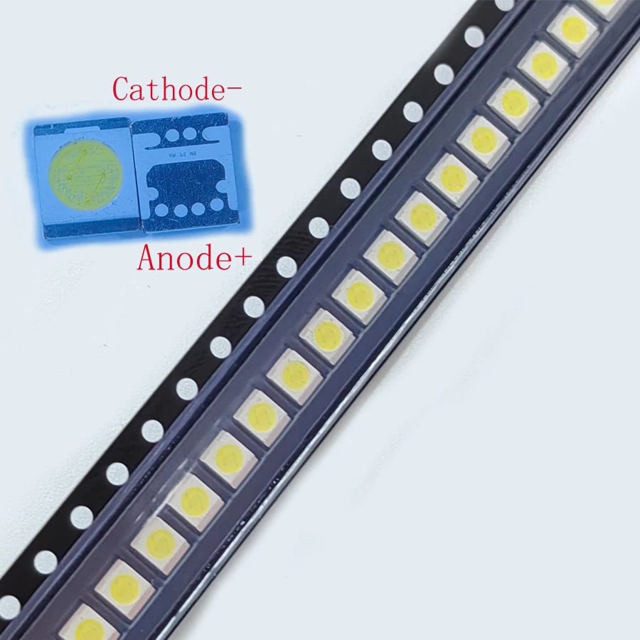 100 SZT./Lot SMD LED 2835 3V 1W Zimna Biel 105LM 2.8*3.5MM Do Podświetlenia Taśm TV/LCD