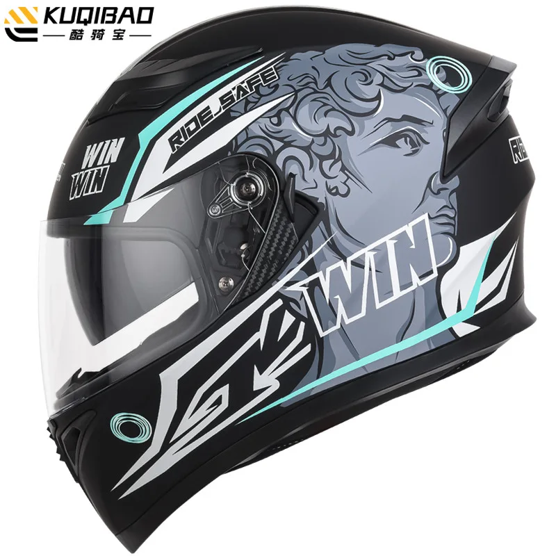 Motorcycle Helmet With Dual Lens Casco Moto Helmet For Men And Woman Waterproof Four Seasons Full Face casque de Moto