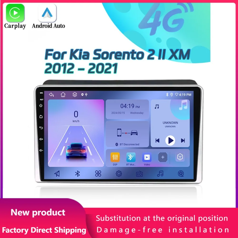 

NEW Android 14 Kia Sorento 2 II XM 2012 2013 2014 2015 2016-2021 Car Radio Touch Screen Multimedia Autoradio Navigation Stereo