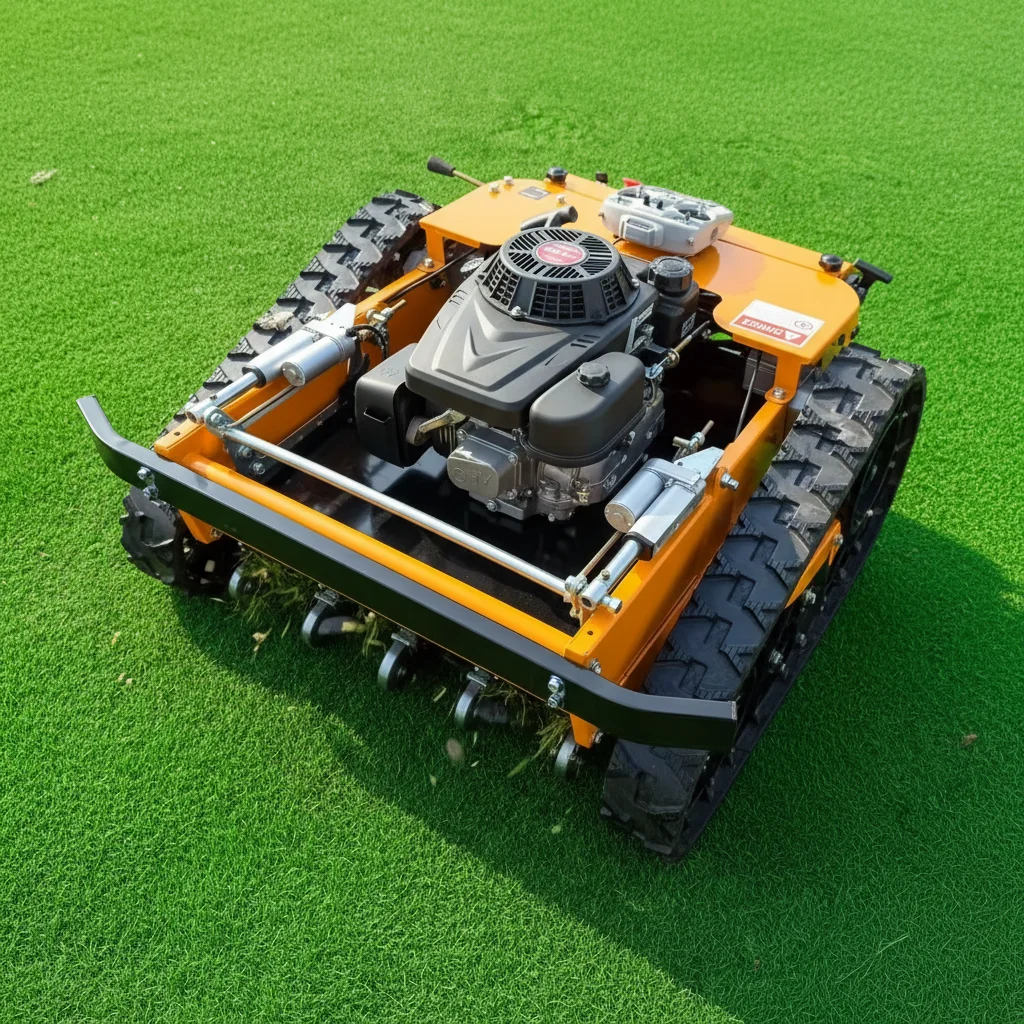 

Настраиваемая недорогая радиоуправляемая газонокосилка-краулер для коммерческого использования в садах и на фермах, хит продаж