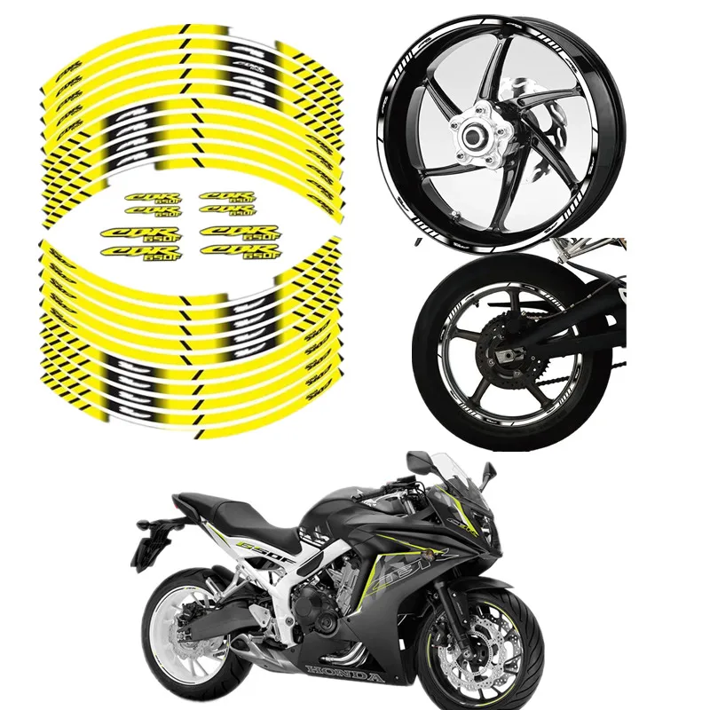 

For HONDA CBR650F Motorcycle Parts Contour Wheel Decoration Decal Sticker - D