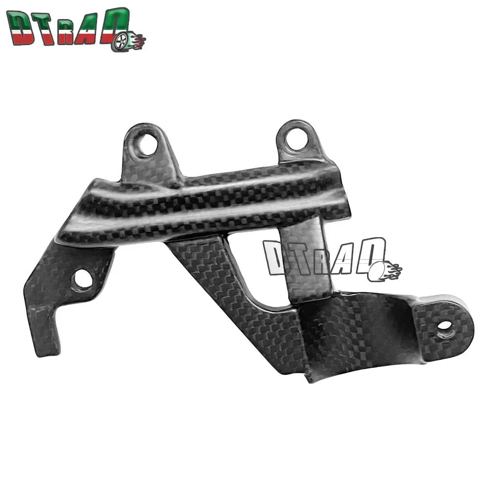 For DUCATI Panigale V4 V4S V4R SP 2018-2021 Full Carbon Fiber Rear Brake Oil Pot Bracket Brake Line Cover Motorcycle Accessories