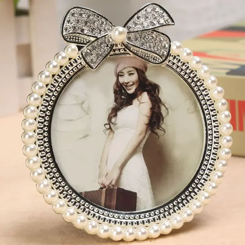 Bow tie high-end fashion table setting photo frame for children's cute 3-inch 6-inch 7-inch wedding dress photo frame