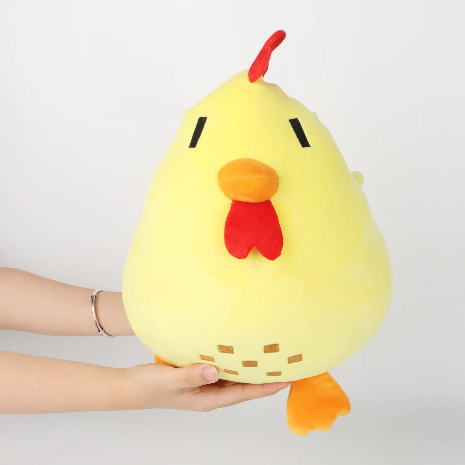 Soft Chicken Plush Toy Cartoon Chicken Game Toy Soft Animal Chicken Pillow for Kids Accompany Toy Room Decor