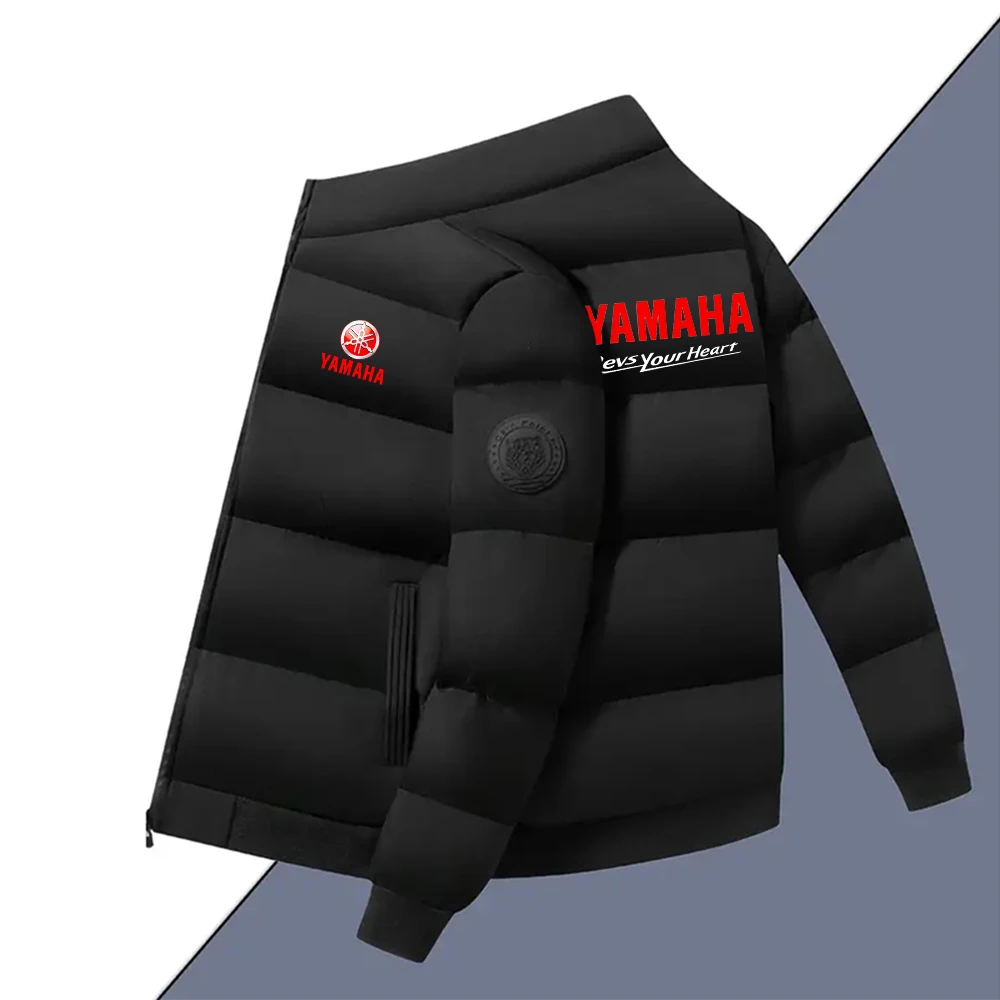 The new Yamaha fashionable tiger head printed cotton jacket, a Korean-style fashionable thickened down jacket, is suitable for y