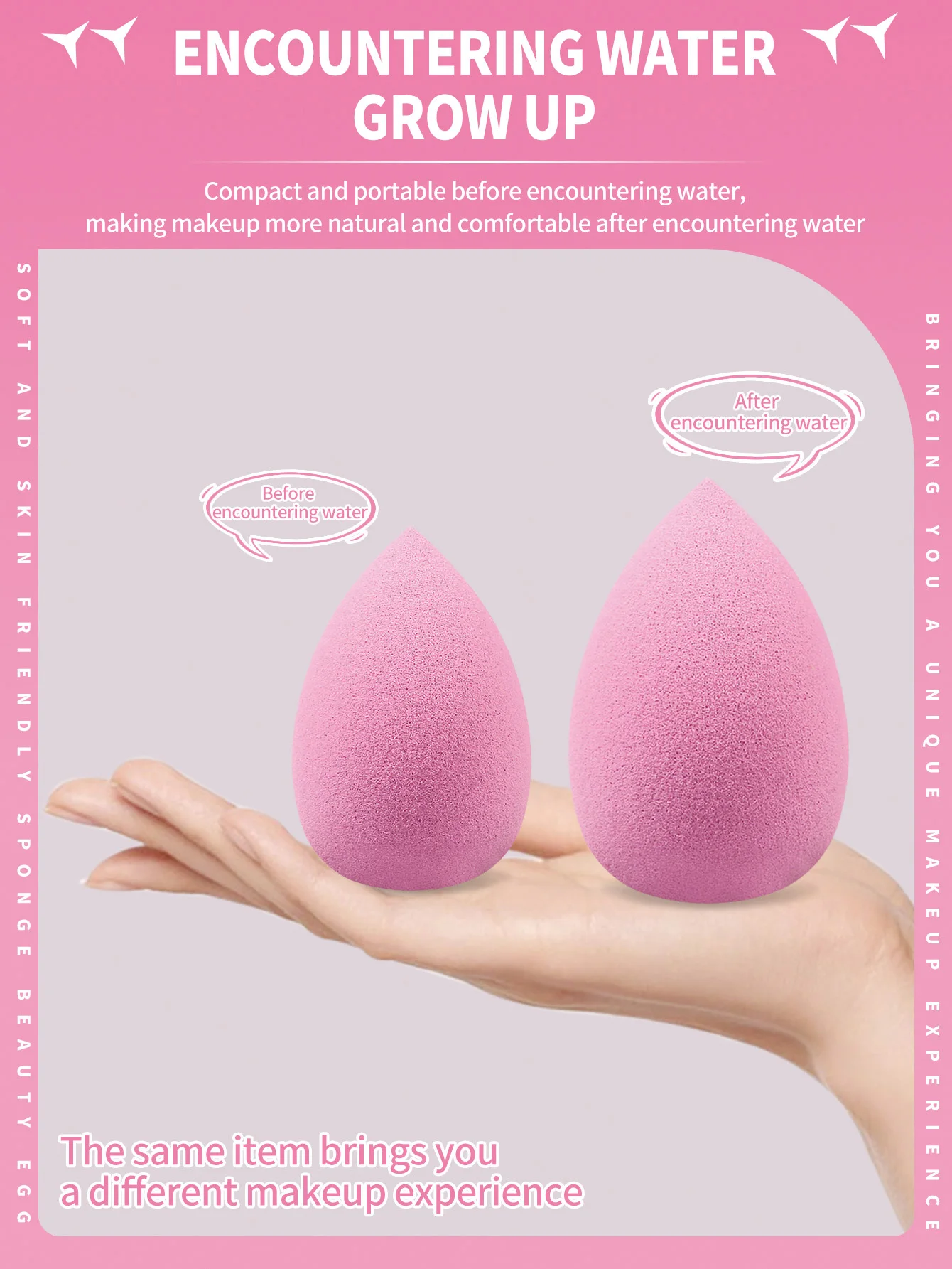 100PCS Makeup Sponge,Suitable For Cream & Powder Concealer, Loose Powder Makeup Applicator