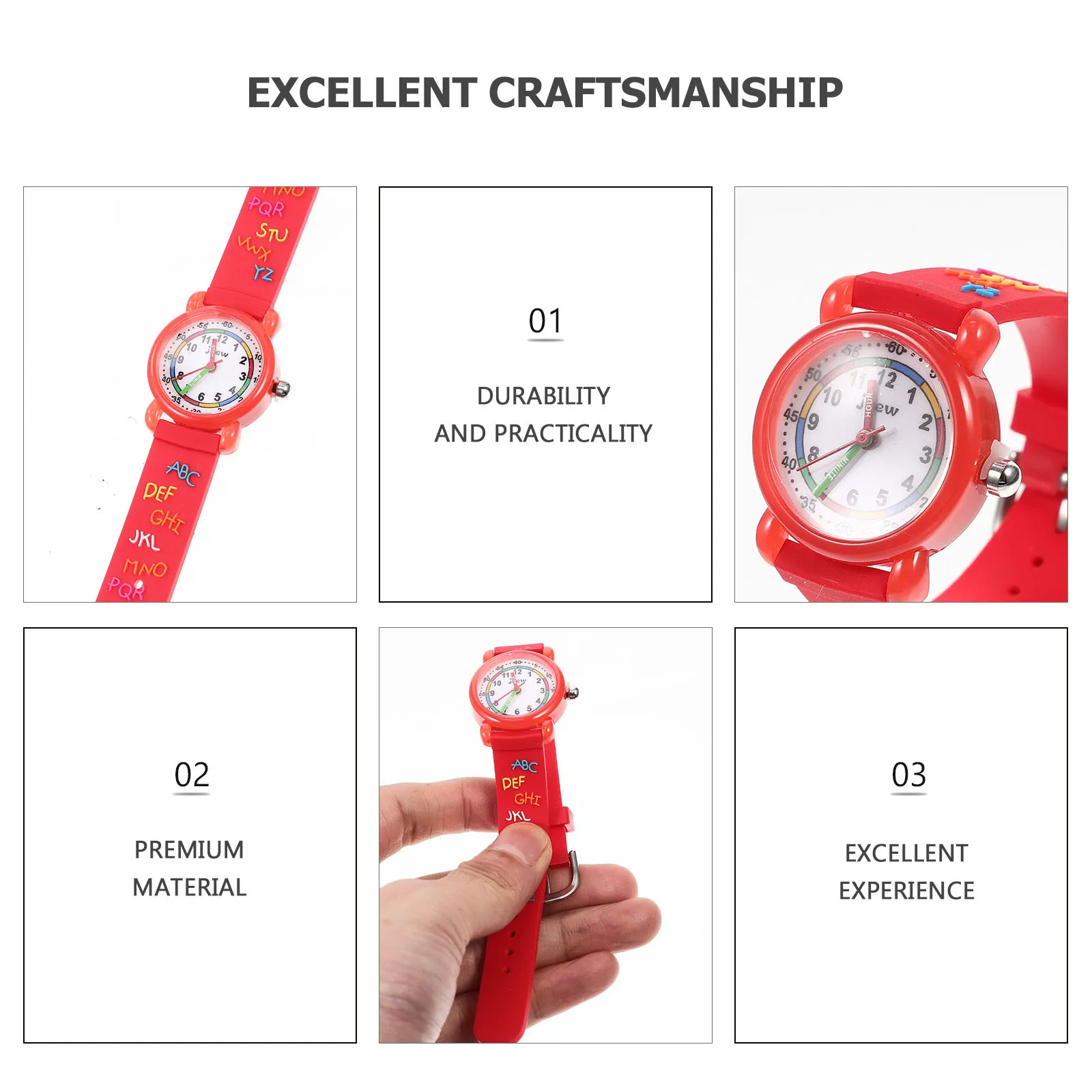 

Children 3D Cartoon Watch Cute Girl Watch Lightweight Alloy Material Easy Read Time Kids Wristwatch Gift Kids Watches for Girl