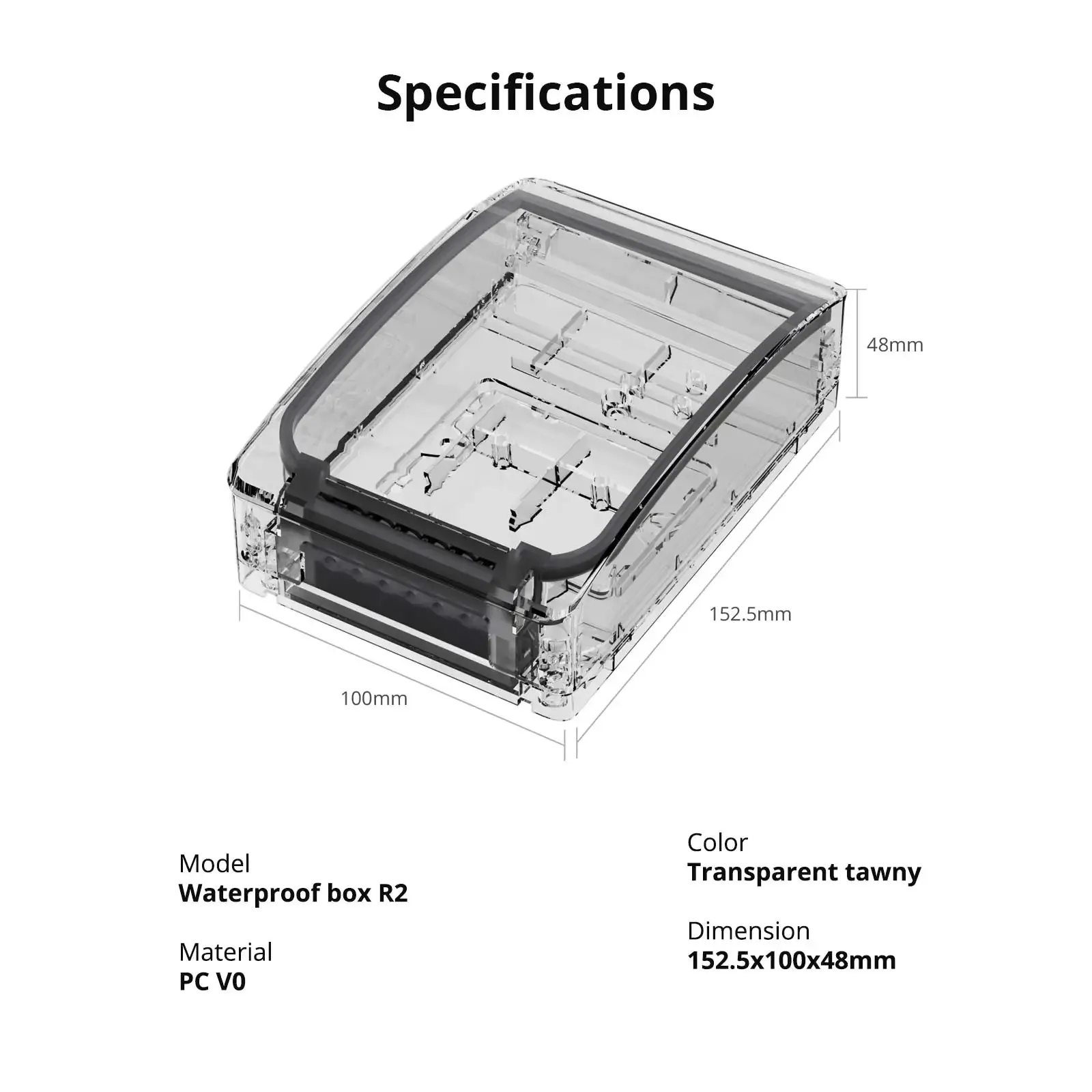 SONOFF Waterproof Box R2 Water-resistant Compatible with SONOFF TH Elite/ TH Origin/ POW Elite/ POW Origin/ M5/ TX/ NSPanel