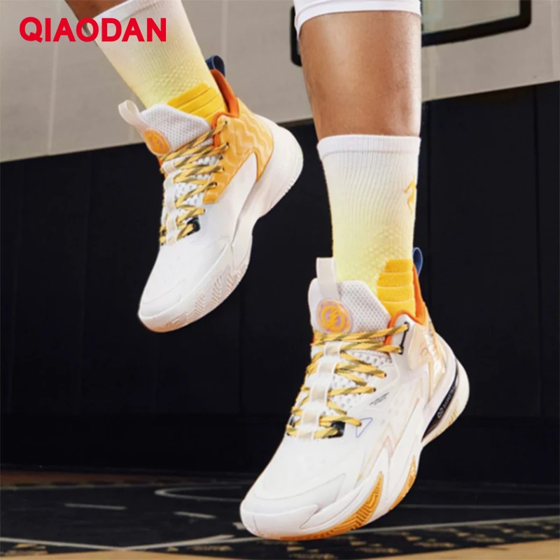 QIAODAN Basketball Shoes for Men 2023 New Hard-Wearing Breathable Professional Athletic High Quality Trainer Sneaker XM15240104