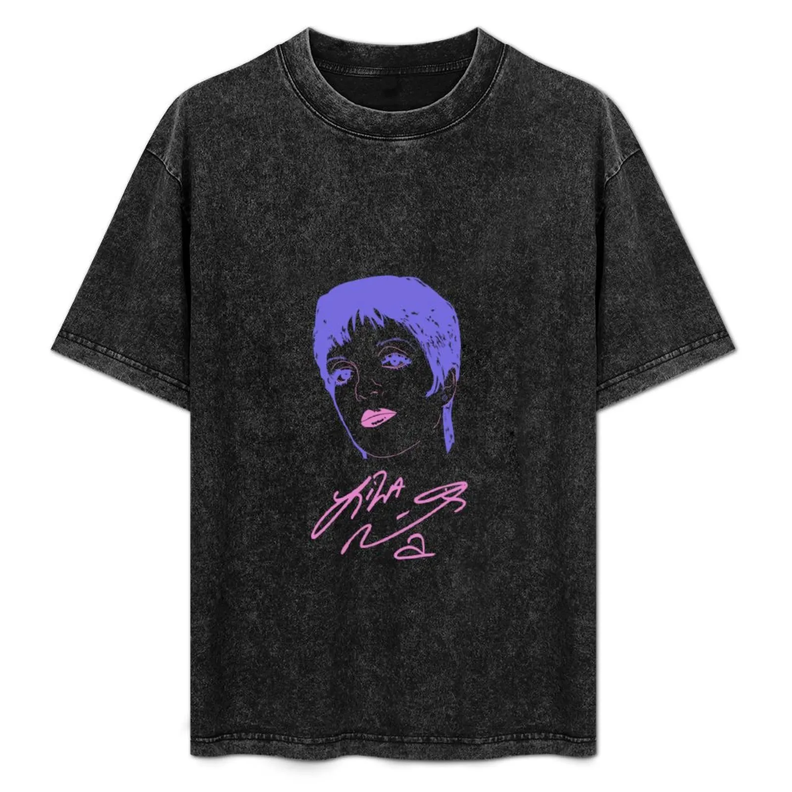 

Liza Minnelli Portrait + Signature T-Shirt Summer Sports Quick Dry T-Shirt