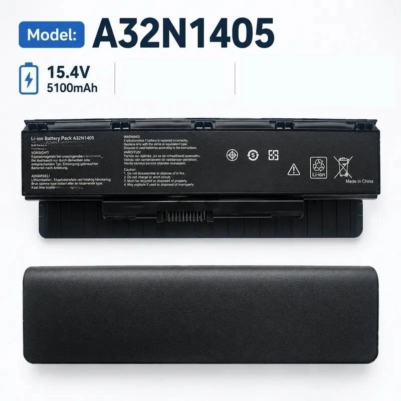 Replacement Laptop Battery for ASUS N551JM N551J N551V G771JK N551ZU A32N1405 High Capacity Rechargeable Power Supply