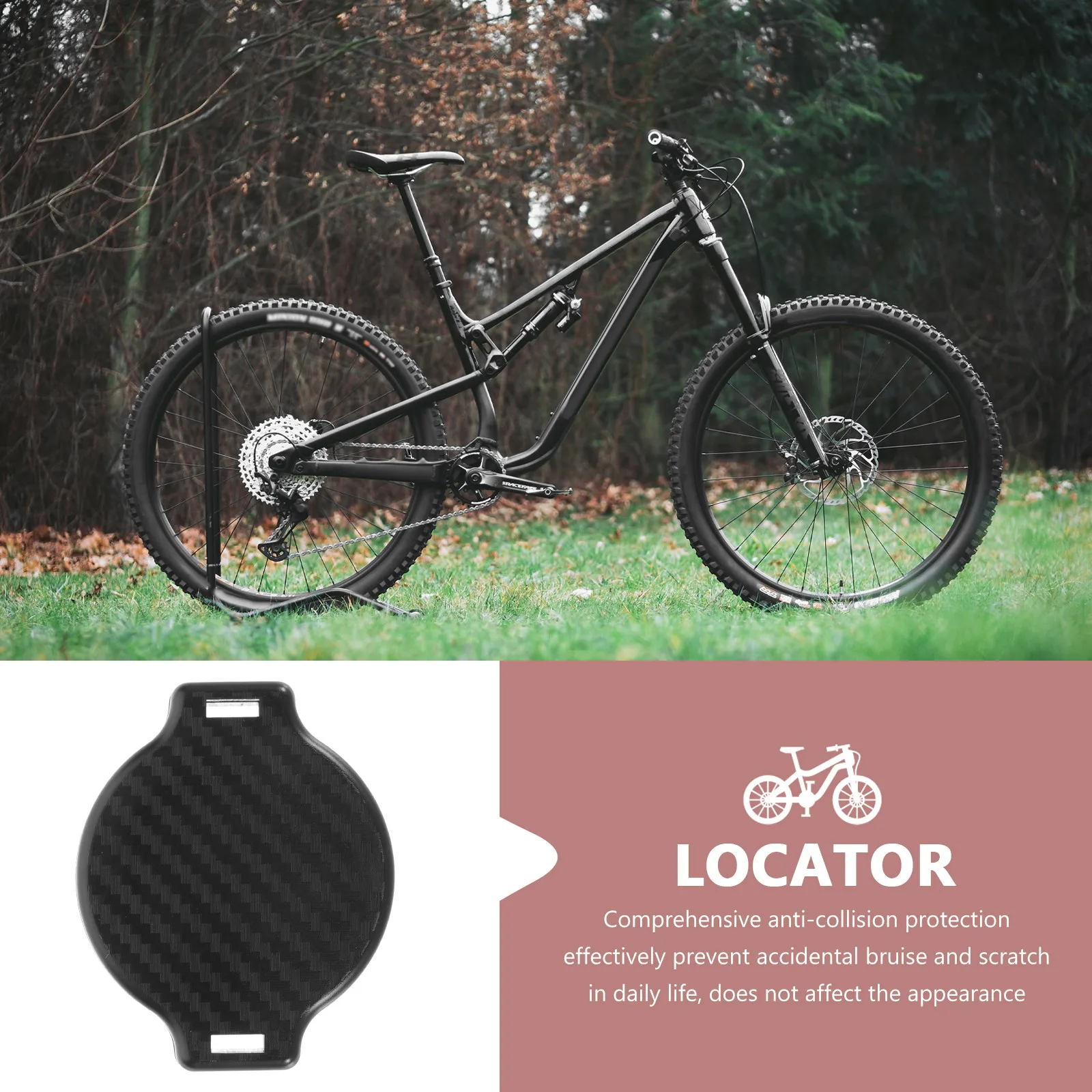 

1Set Bike Saddle Holder Anti-Lost Portable High-Quality Pla Bike Protector Compatible for Airtag