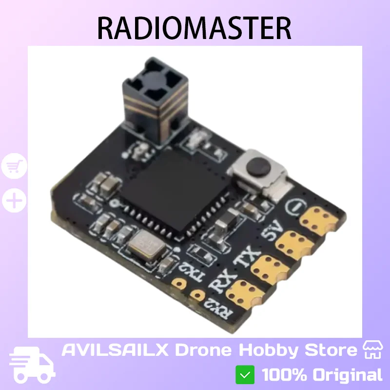 

Radiomaster XR2 Nano FPV Receiver - 2.4GHz ExpressLRS Compatible