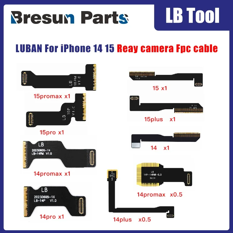 Luban Rear Camera Empty FPC Cable For 14 15 Pro Max plus Rear Camera Replacement Soldering Repair Flex phone parts wholesale