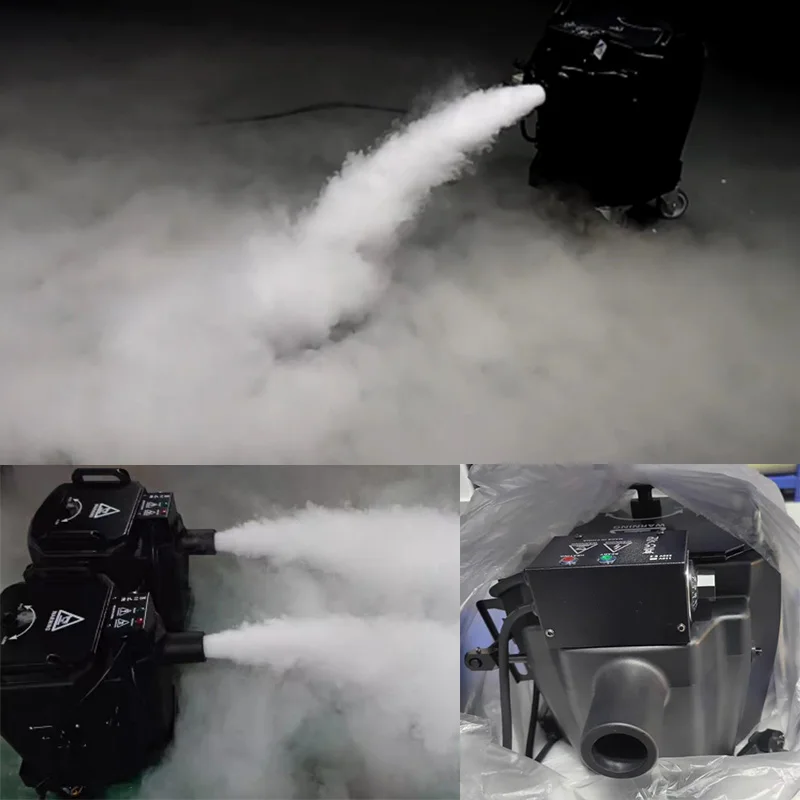 6000W Dry Ice Machine Stage Effect Low Lying Smoke Fog Blasting Making Machine for Wedding Party Festival Club Heavy Fog Effects