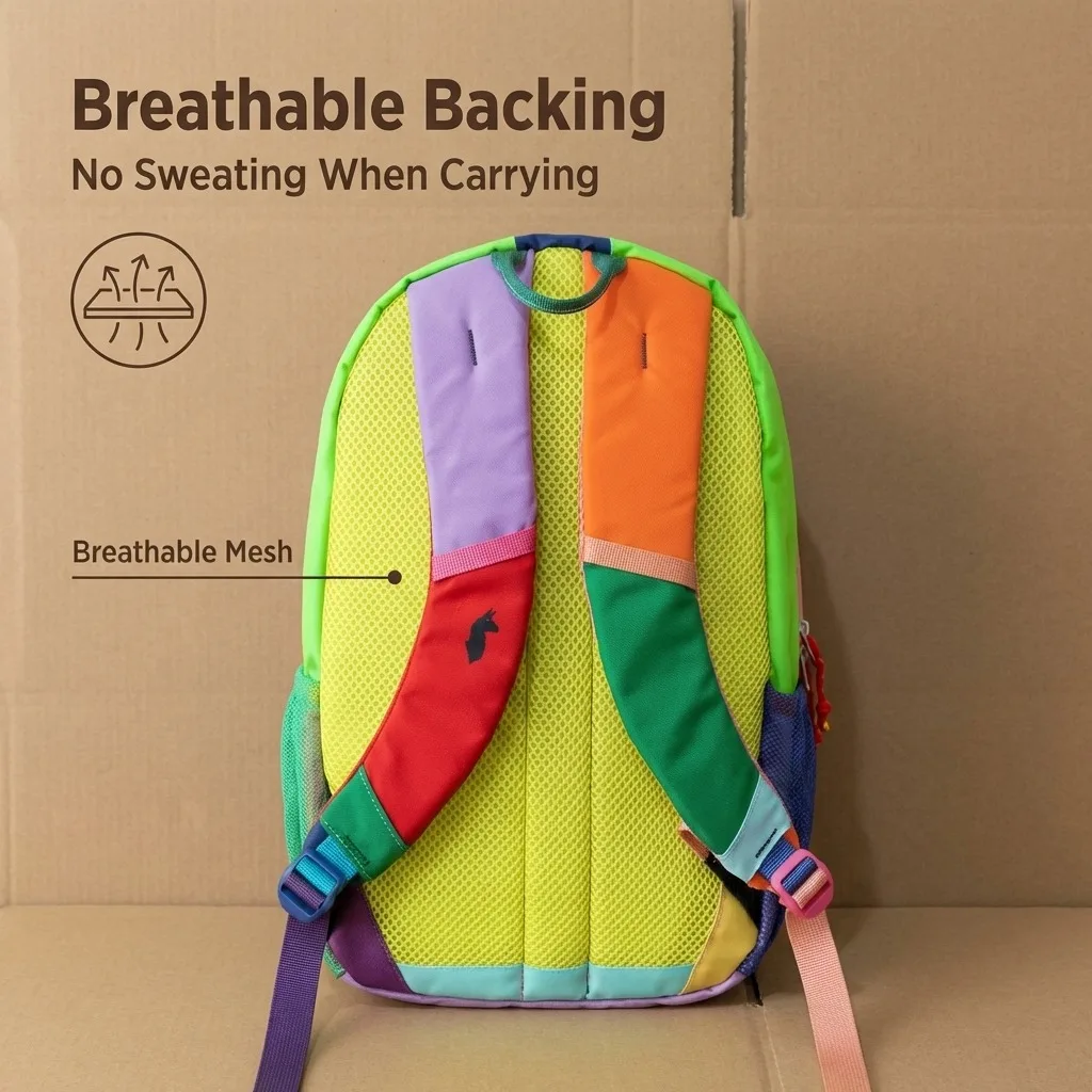 12L Children's Backpack Small Capacity Durable Fashionable Double Shoulder Bag with Alpaca Logo for School And Travel