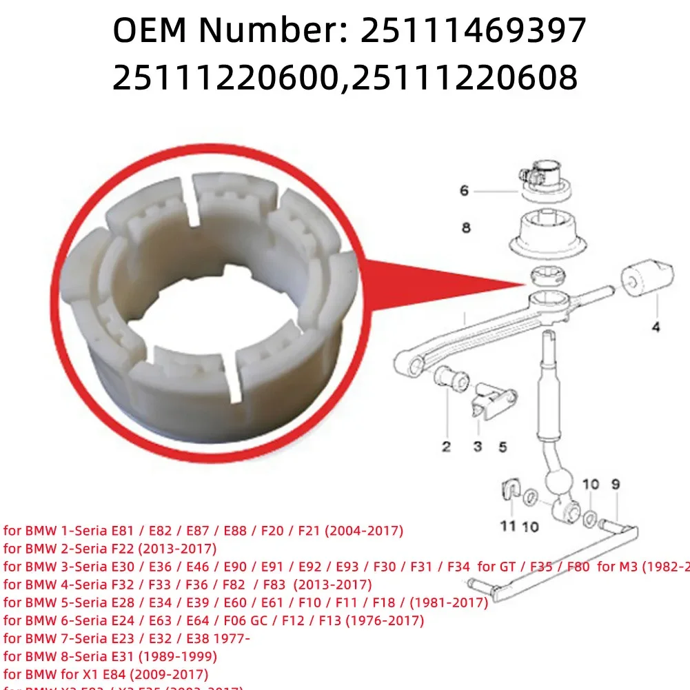 Gearshift Manual Transmission Shift Lever Bearing #25111220600 For BMW E81 E82 E87 E88 F20 F21 04-17 F22 13-17 E30 E36 E46 E90