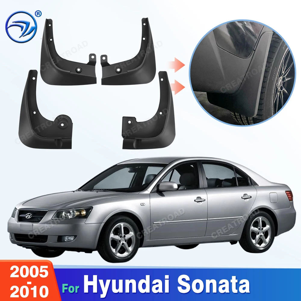For Hyundai Sonata 2005 2006 2007 2008 2009 2010 Fender Mudflaps Splash Guards Mudguards Mud Flaps Car Accessories