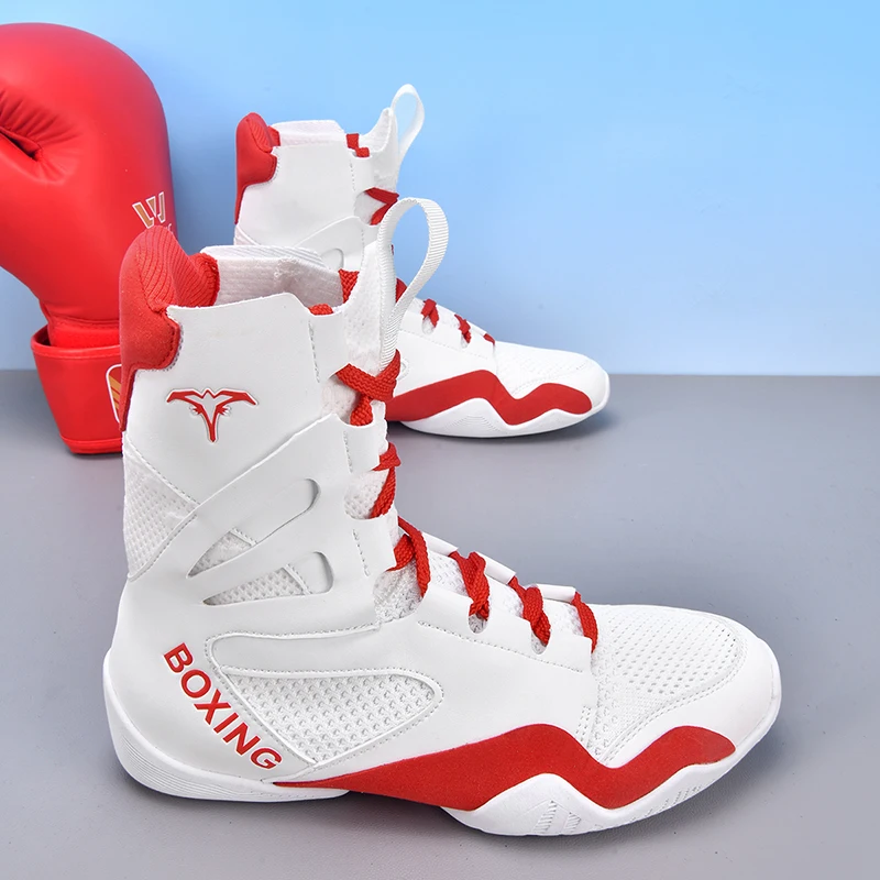 

2025 новые борцовские кроссовки для мужчин, боксерские кроссовки хорошего качества, мужские красные, черные кроссовки для тренировок в тренажерном зале, дышащие борцовские туфли