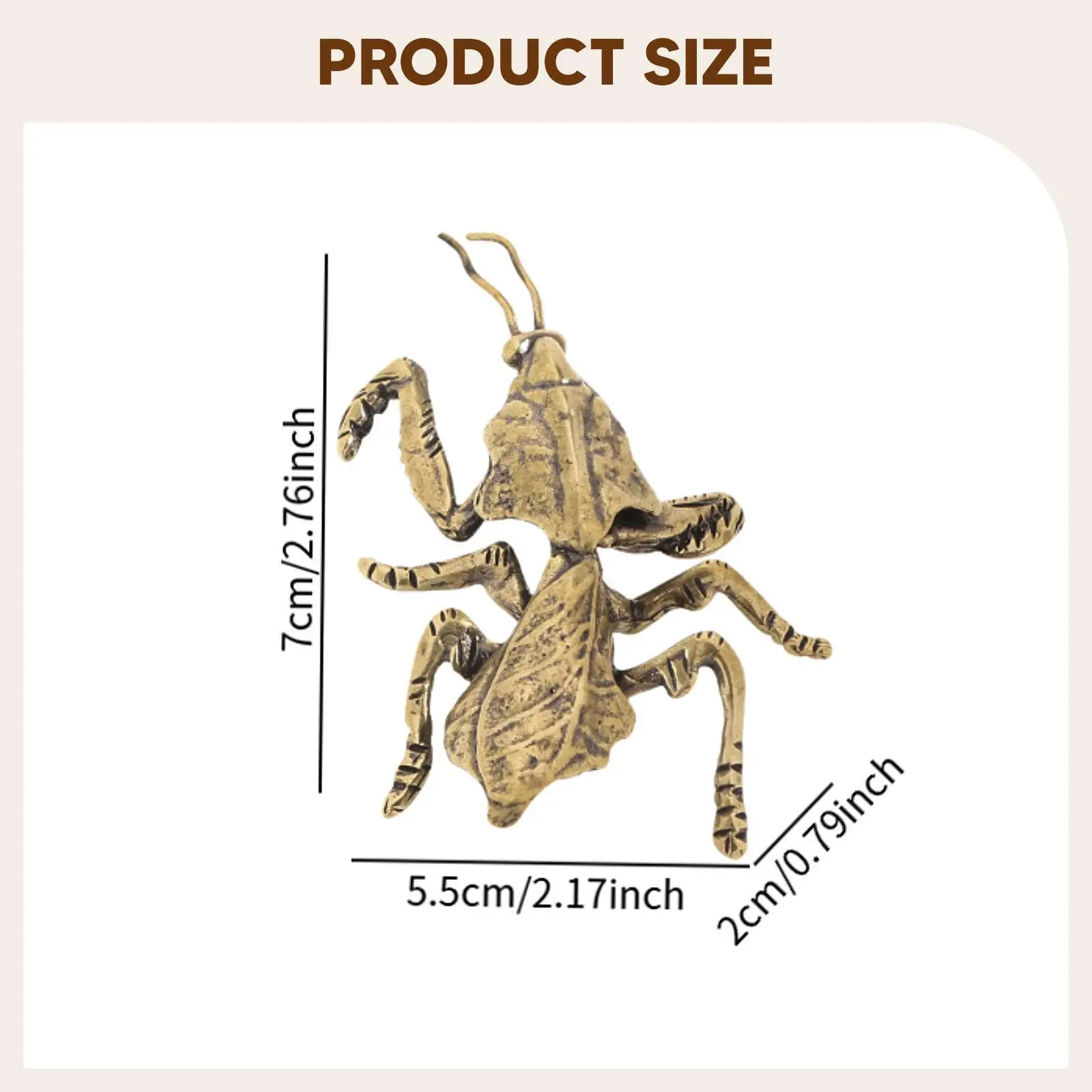 Praying Mantis Figurine Home Decor Souvenir Accessory Tabletop Sculpture Figurine Kung Fu Tea Pet Model Cute Animal Ornament