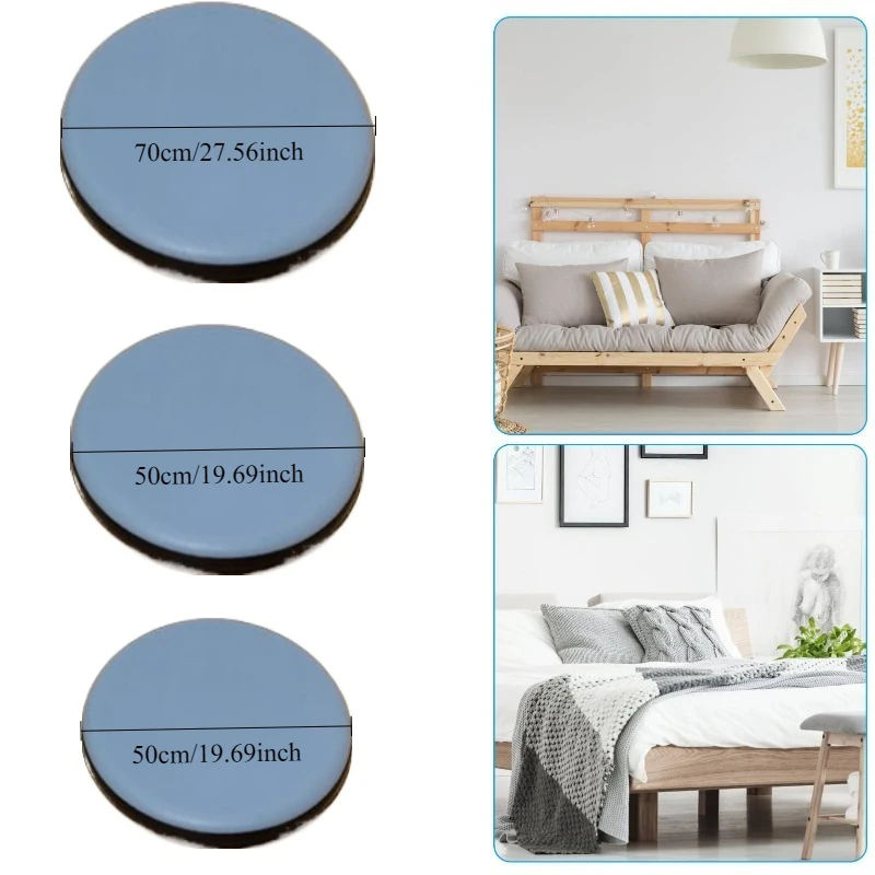 50/60/70mm Self-Adhesive Furniture Slider Pads Chair Table Leg Covers Floor Protector for Smooth Floors Carpets Tile Hardwood So image 6