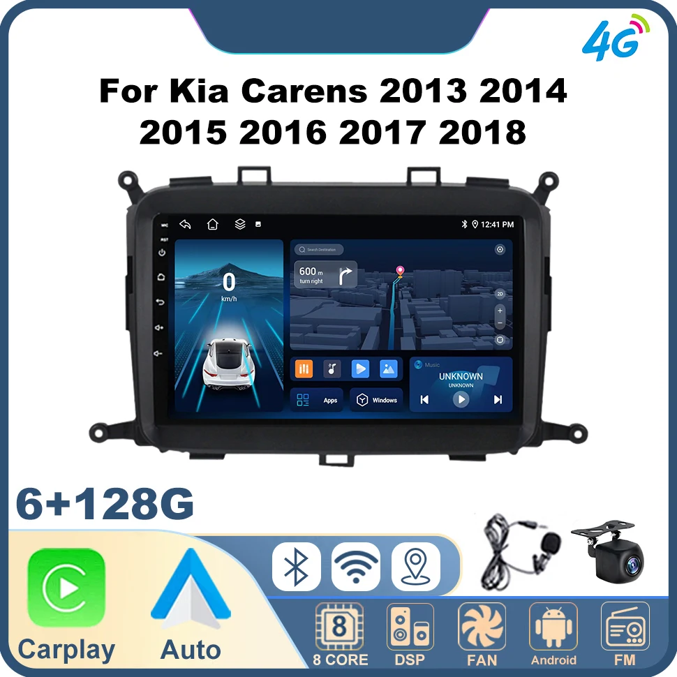 

Vehicle Audio Car Radio for Kia Carens 2013 2014 2015 2016 2017 2018 Wireless Carplay 4G BT Android Auto Car Intelligent Systems