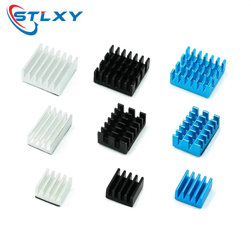 For Raspberry Pi 4 Heat Sink 3pcs Raspberry Pi 4B Aluminum Heatsink Radiator Cooling Kit Cooler for Raspberry Pi 4 Model B